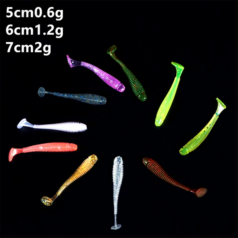 

10pcs/lot Wobblers Soft Jigging Bait Saturn Worm Swimbaits Silicone Soft Lure Carp Artificial Soft Lures for Fishing Peche