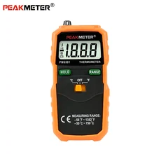 MS6501 Peakmeter цифровой термометр-58F~ 1382F измеритель температуры с типом K сенсорный датчик термопары