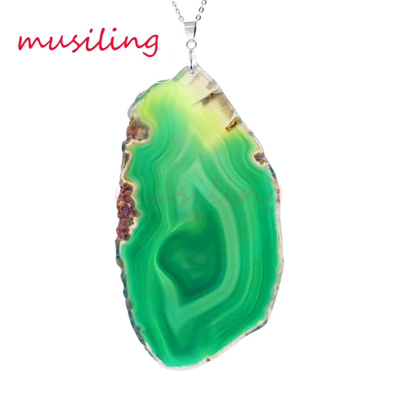

musiling Jewelry Different Natural A gate Slice Druzy Pendants Pendulum Charms Amulet Accessories Fashion Jewelry Mix Order 6Pcs