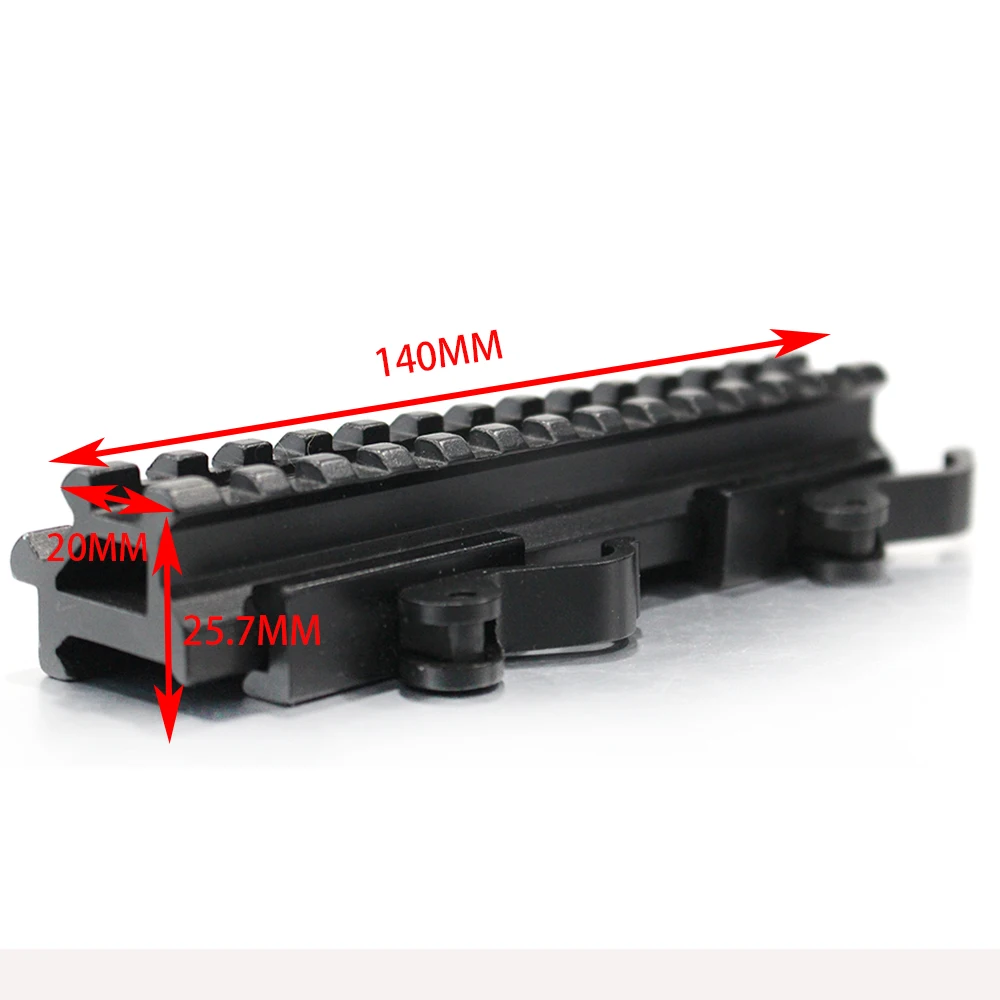 

13 Slots Quick Release Scope Bases Mounts 20mm Picatinny Weaver Rail Mount Riser Mount Adapter Metal Compact Mount For Hunting