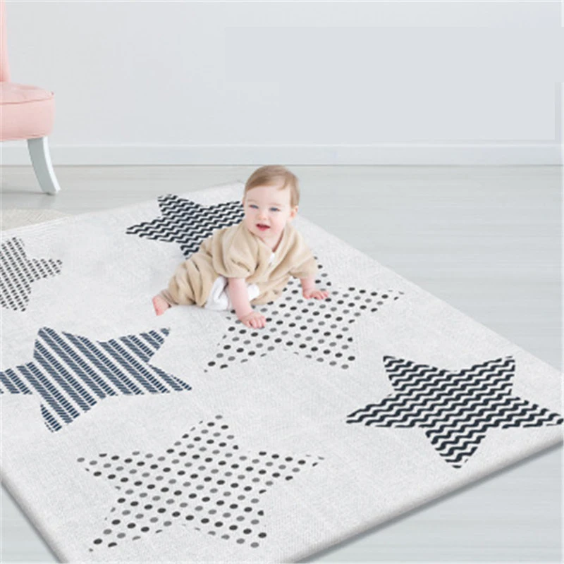 

Portable non-slip double-sided baby game toy mat puzzle children pad thicken non-foldable crawling mat game blanket baby carpet