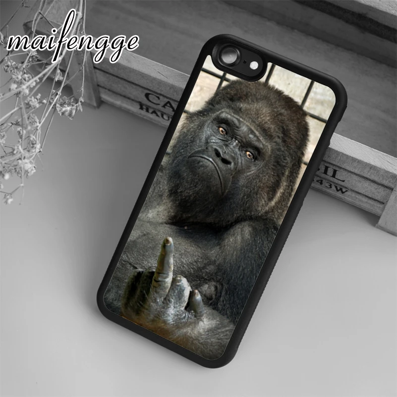 Maifengge чехол для телефона iPhone 11 12 Pro X XR XS MAX 5 6 7 8 Plus samsung s7 s8 s9 s10 орангутана с милым