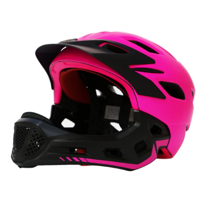 

2 IN 1 Sport Safety Racing Helmet With Mouth Guard Full Covered Child Cycling Helmet Kids Bike Bicycle Helmet 50-57cm