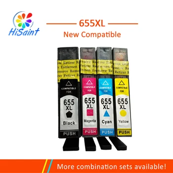 

[Hisaint] for HP Printer Ink for HP 655, Ink Cartridges for HP deskjet 3525 4615 4625 for HP655 CZ109AE CZ110AE CZ111AE CA112AE