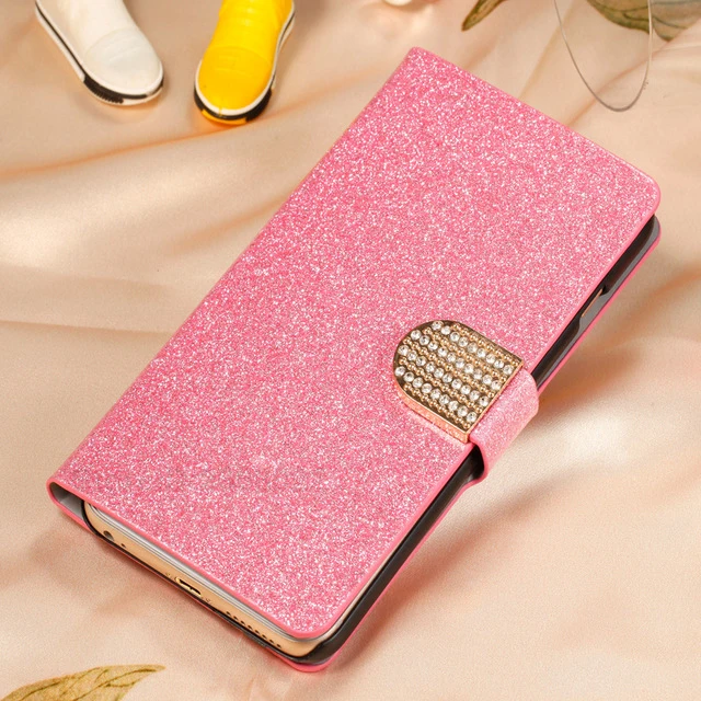 Кожаный чехол-кошелек для xiaomi redmi 5 plus Note 5A 4X4 6 Pro prime Xio mi Ksio mi redme Note 5 4A mi x 2 mi A1 mi 5X mi 8 8se 6 - Цвет: Pink with DO
