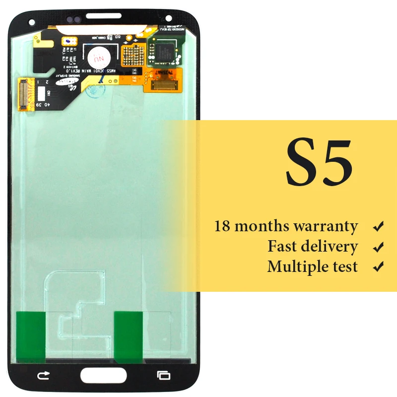 

Best test OEM quality For Samsung S5 lcd display digitizer for mobile phone G900f replacement display 5.1 inch lcd touch screen