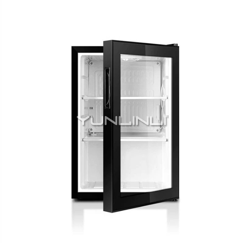 

2 Layers Small Refrigerator Food Sample Cabinet 62L Single Door Refrigerator Small Storage Cabinet Household LC-62/HC