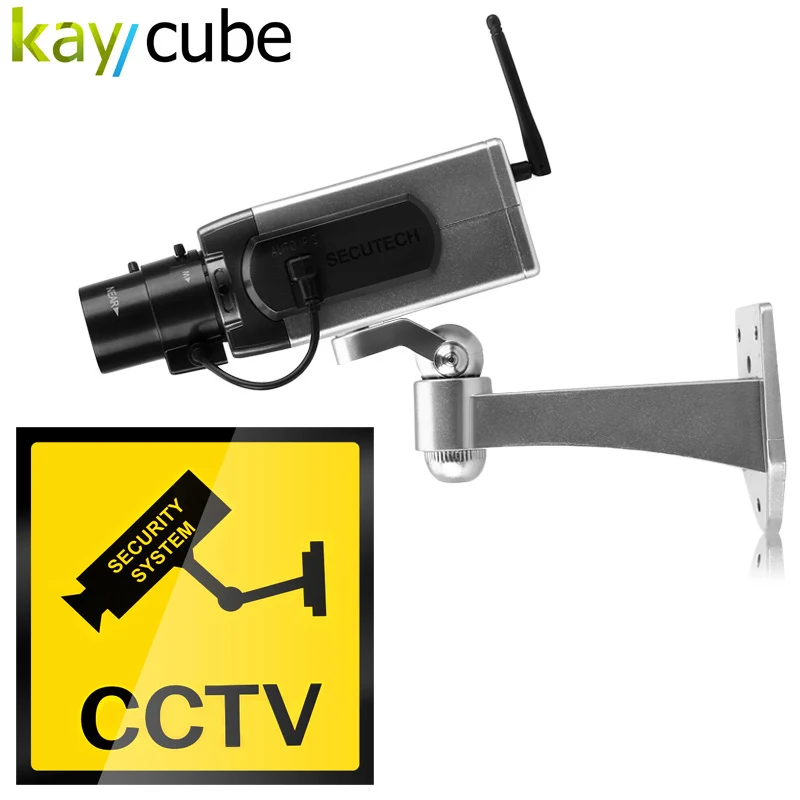 

4pcs/lot Wireless Fake Camera LED Surveillance Motion Detection Security CCTV Dummy Camera Free Shipping