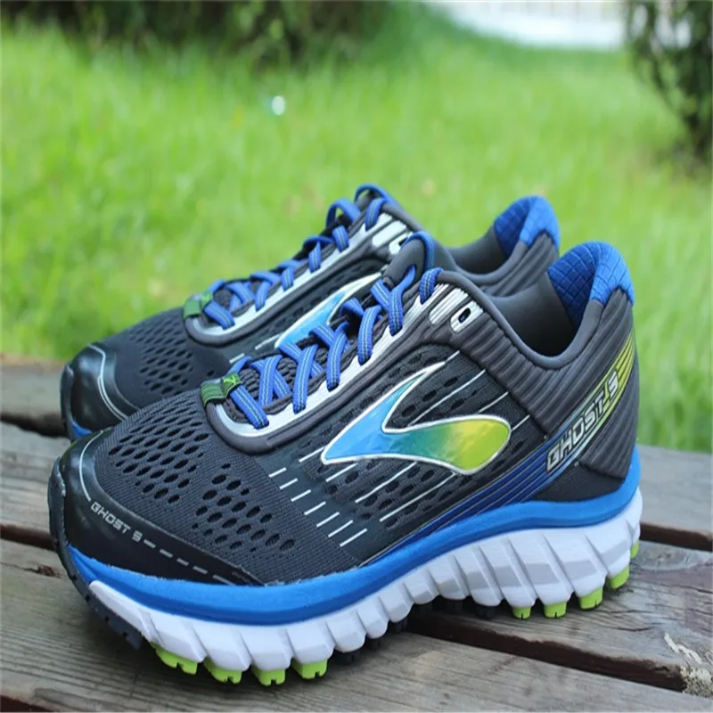 

2016 New Design Brand Male Fashion Flat Shoes Men Ultimate Comfort Breathable Damping GHOST9 Mesh Solid Lace-Up