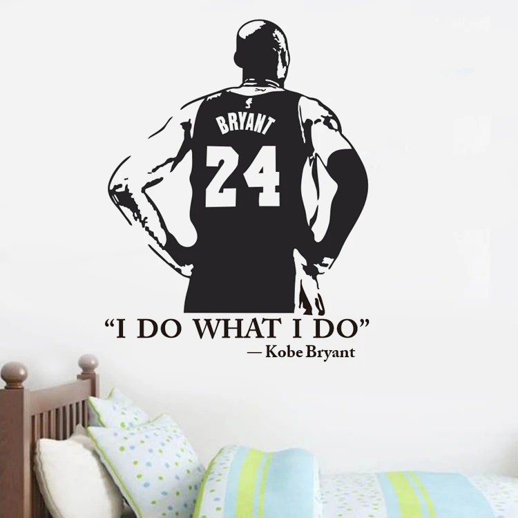 Виниловая настенная наклейка I DO WHAT Kobe Bryant для баскетбола домашний декор съемные