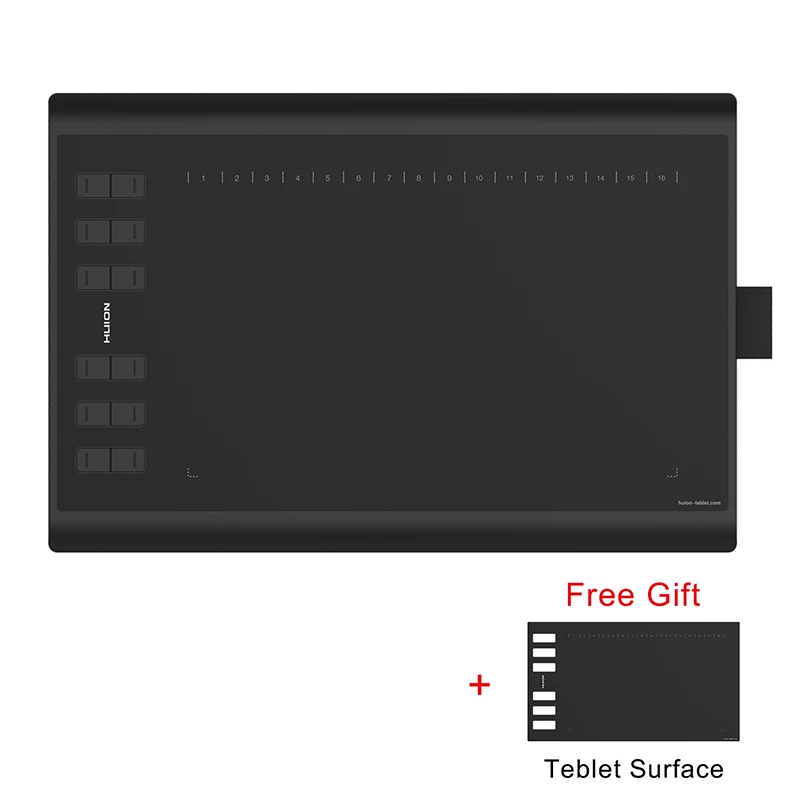 Huion 1060 nuevo más de 8192 niveles Digital tabletas gráficas pluma de firma de Tablet de animación profesional tablero de dibujo tabletas - 6