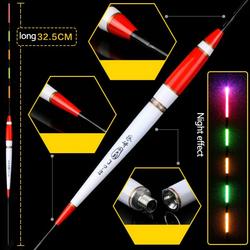 1 шт. поплавок светодиодный Электрический поплавок светильник рыболовные снасти Светящиеся Электронные Баргузинский поплавок с батареей