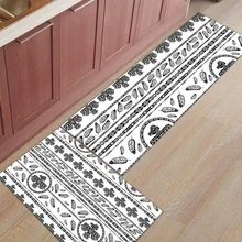 Этнический стиль перо геометрические аксессуары для ванной комнаты Набор грязи мусор грязи ловушка ботинок скребок для обуви пол ковры области бегунов