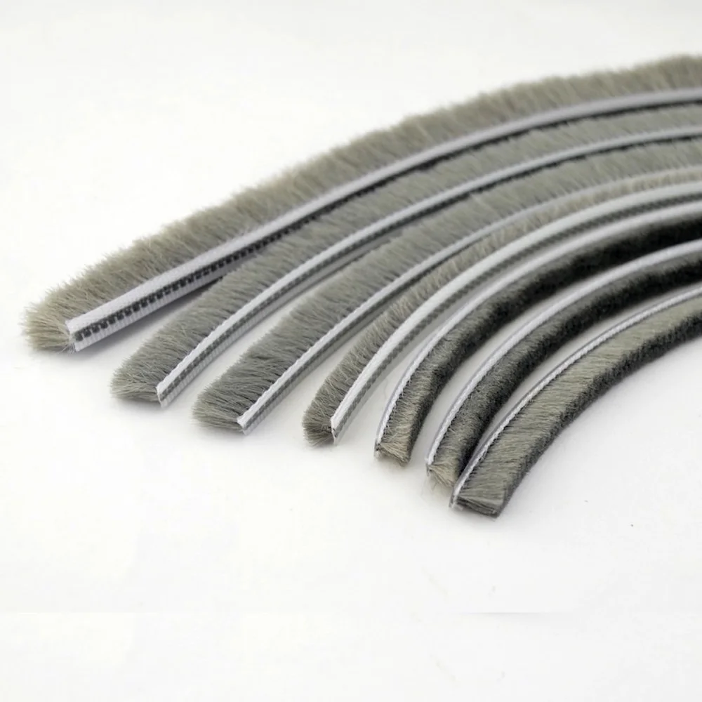 

Felt Draught Excluder Wool Pile Seals Weatherstrip Sliding Window Door Brush Seal 5mm odd Gray