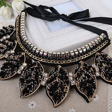 Воротник-Ожерелье с бусинами ручной работы, колье из бисера, массивное женское модное богемное ожерелье, винтажное ожерелье с кристаллами, ювелирные изделия в винтажном стиле