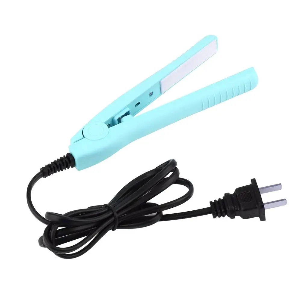 Светильник Вес Электрический курчавый Шинная Выпрямитель для волос Керамика бигуди для волос и выпрямитель волос завивка для укладки волос, выпрямитель для волос, Лидер продаж - Цвет: Blue