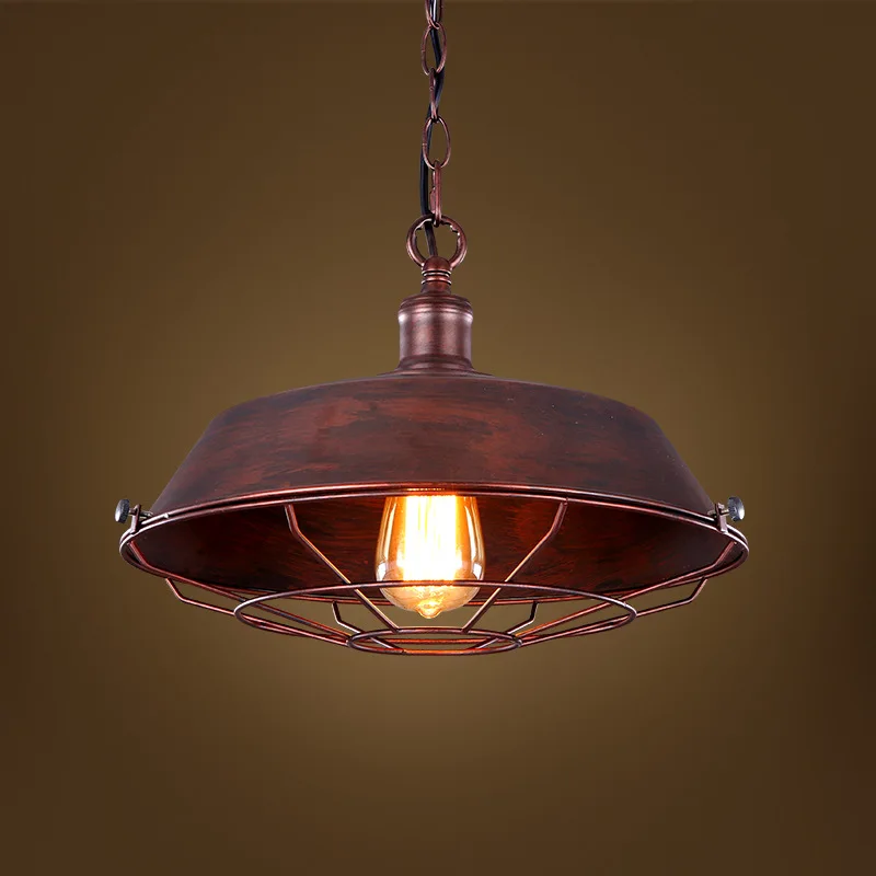 

Loft Iron Pendant Light Vintage Industrial Lighting Bar Cafe Bedroom Restaurant Nordic Country Style Iron Hanging Light