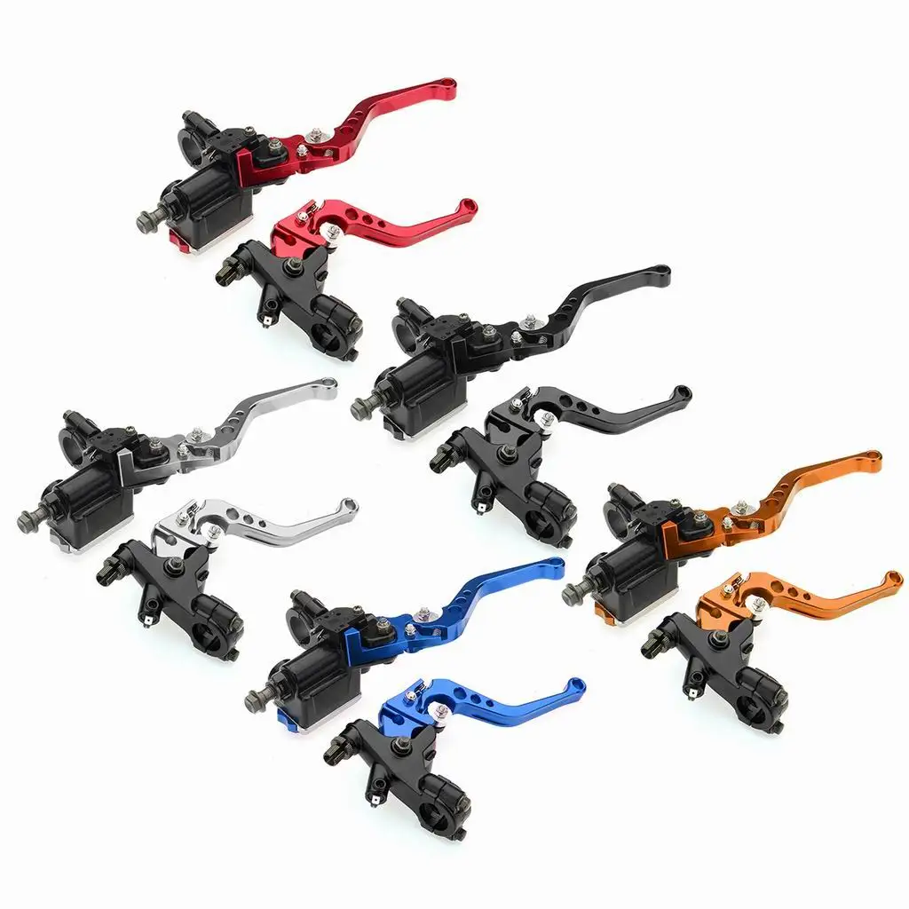 Pair 7/8'' 22mm Clutch Brake Master Cylinder Reservoir Levers for Kawasaki Motorcycle Parts Cilindro palancas cylindre leviers