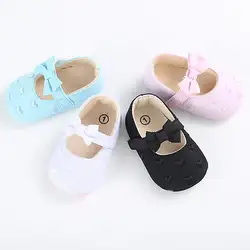 Pudcoco новые детские Обувь для малышей мягкая подошва бабочка-узел принцесса Обувь для младенцев предварительно Ходунки для детей Сапоги и