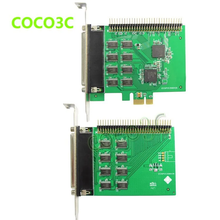 16 Ports Serial PCI Express controller card PCI-e to multi RS-232 DB9 Ports converter for Industrial automation XR17V358 Chipset (4)