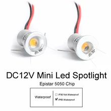 12 В Светодиодный точечный светильник, мини Точечный светильник IP65 Водонепроницаемый встраиваемый светильник, витрина для шкафа, витрина, светильник 1 Вт, алюминиевый корпус Q