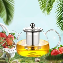 Kamjove, серия чайных чашек, чайный горшок, элегантная чашка, стеклянный чайный набор, Цветочная чайная чашка, нержавеющая сталь, фильтр, стеклянный чайник