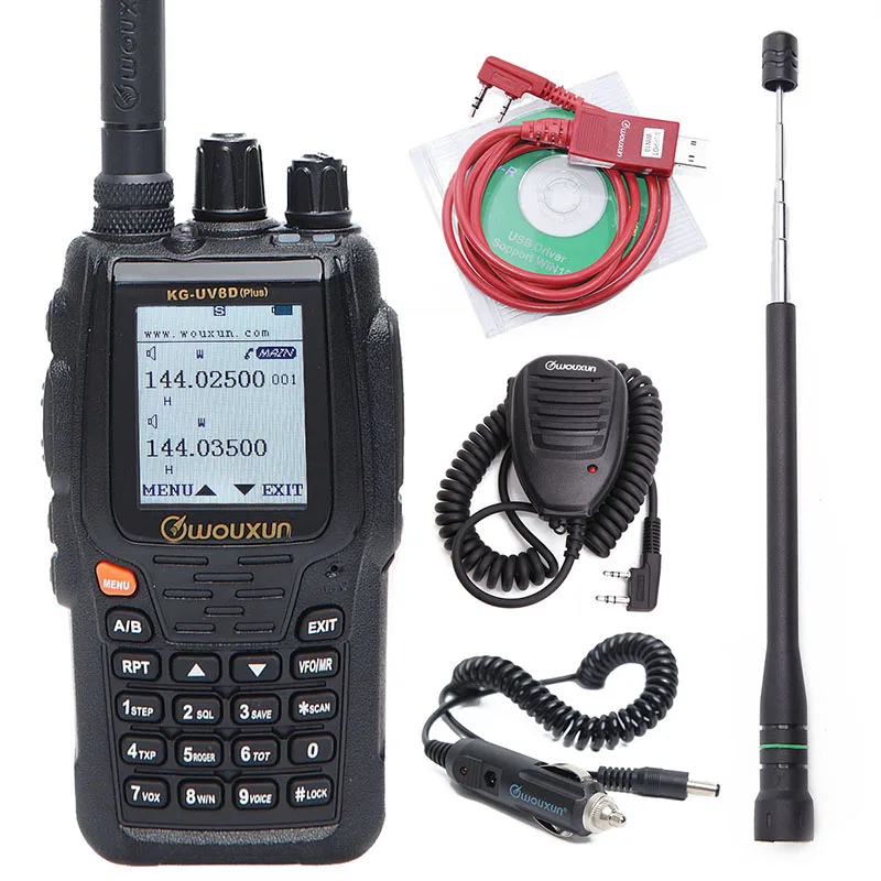 Wouxun KG-UV8D Plus Walkie Talkie UHF VHF Duplex-CrossBand Repeater 2 Way Radio