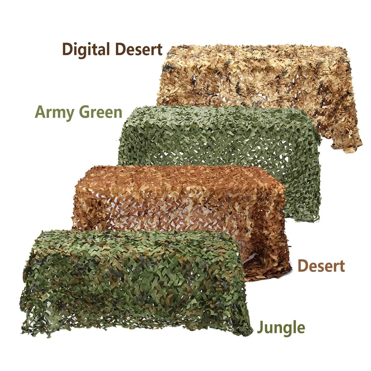 

3 x 5m Camping Camo Net Army Woodland Jungle Camouflage Nets Hunting Shooting Shelter Hide Netting Sun Shelter