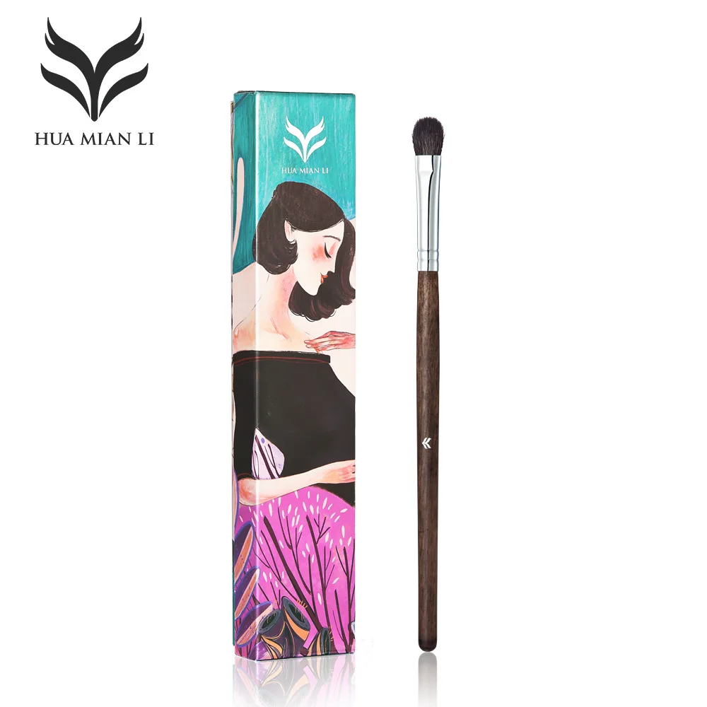 2017 Limited Sale Goat Hair Huamianli High Quality Wool Large Eye shadow Brush Illustration Gift Box