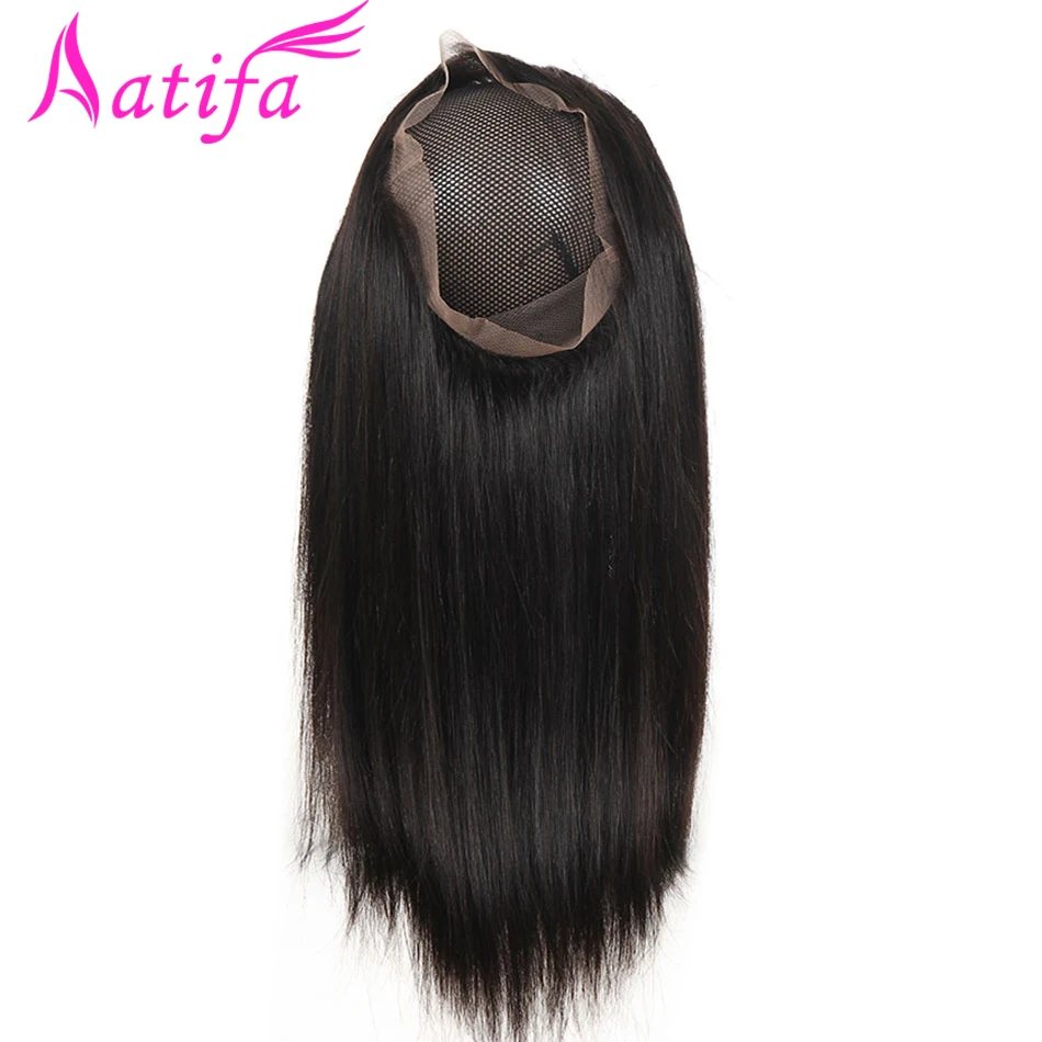 Frontal Do Cabelo brasileiro Reta 360 Fechamento