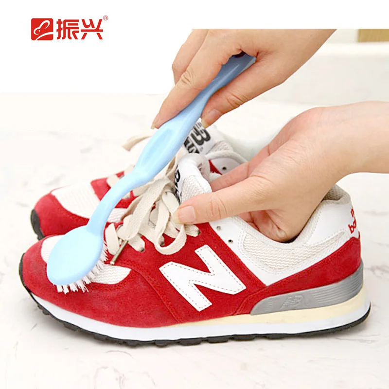 Curved handle shoe brush to wash shoes rub versatile sneakers