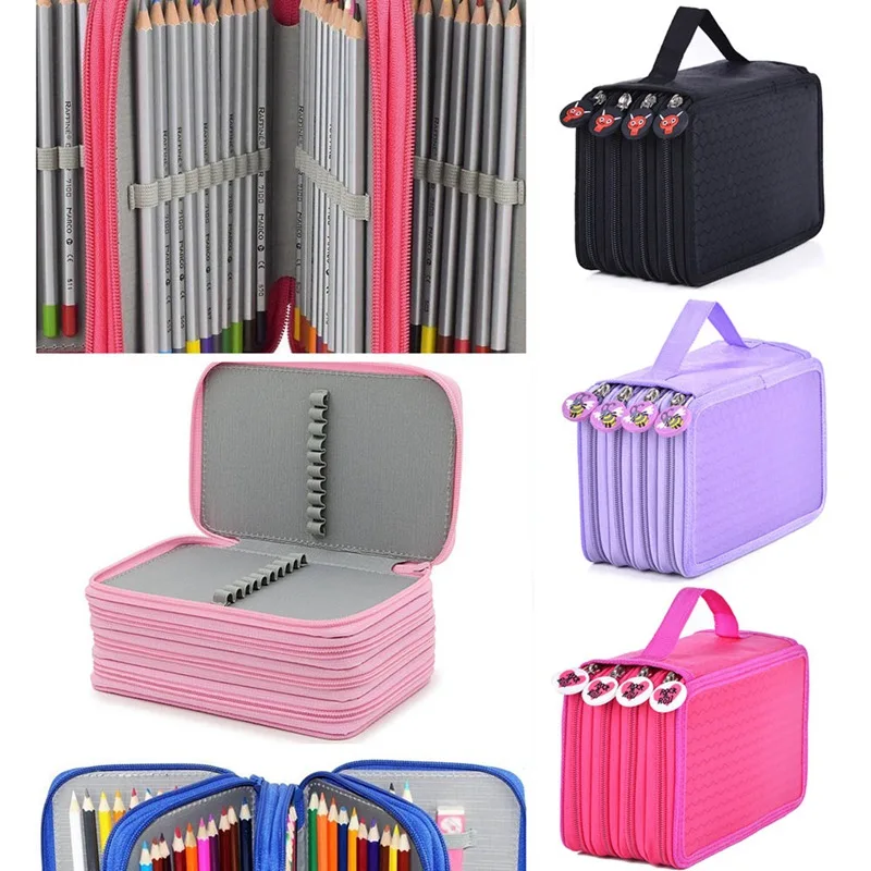 

Oxford School Pencil Case Kawaii 72 Holes Pencilcase Large Capacity Pen Bag Box Kids Multifunction Stationery Pouch