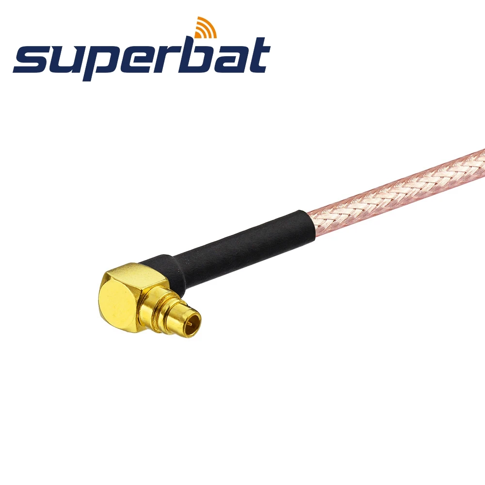 Superbat радиочастотный коаксиальный кабель MMCX мужского РА в MMCX мужчины прямым углом косичку кабель RG316 30 см