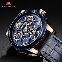 Мини фокус синие кожаные кварцевые часы мужские роскошные армейские спортивные наручные часы мужские 3 бар водонепроницаемые Лидирующий бренд Relogios Masculino 0249G