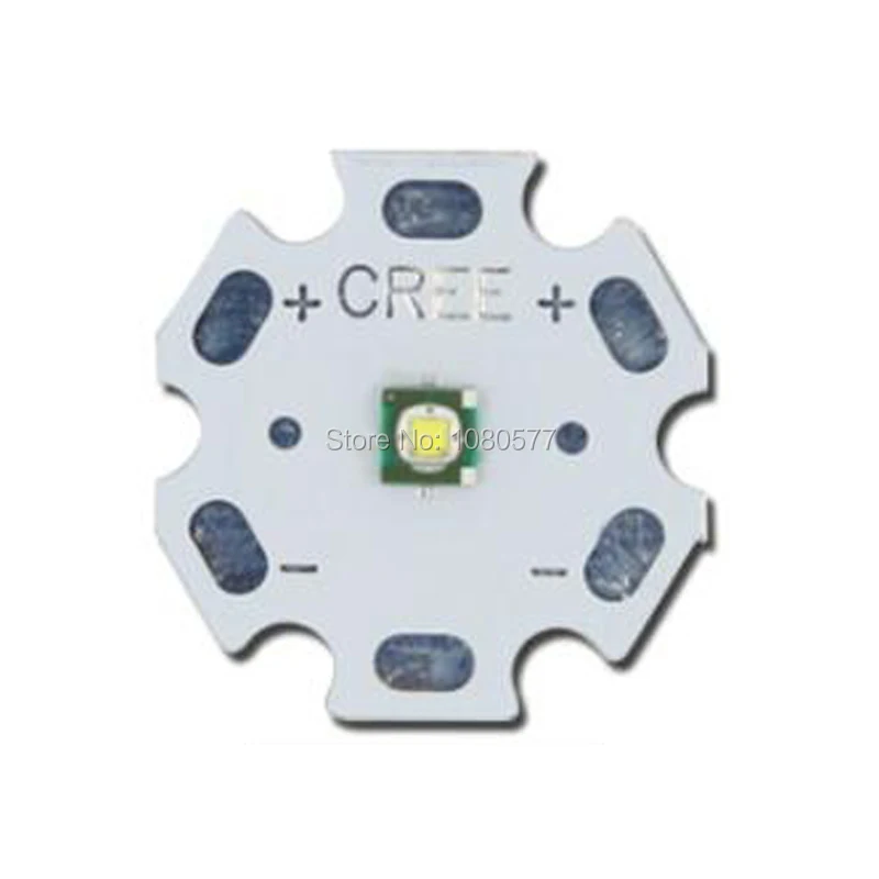 5pcs CREE XPE XP-E LED R3 1W 3W led White 6000-6500K with 20mm star PCB base