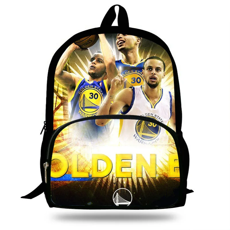 16 дюймовый шпилька Популярные Stephen Curry/рюкзак для подростков Прохладный мужчин