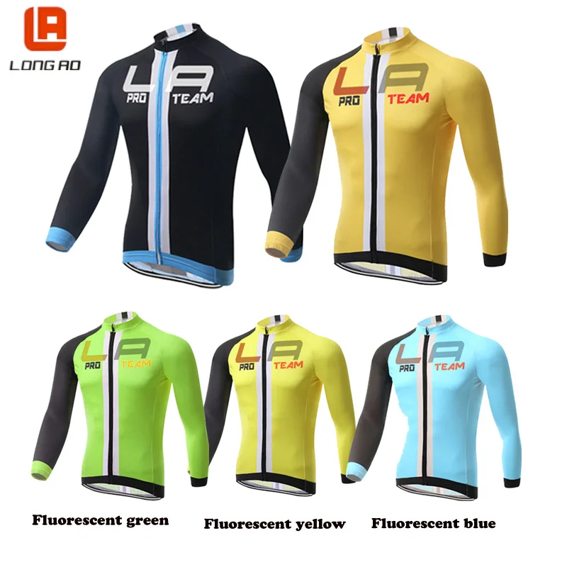 

LONG AO Cycling clothes men Cycling jersey Long sleeve bike tops Thrasher clothing Roupa ciclismo Cheji men