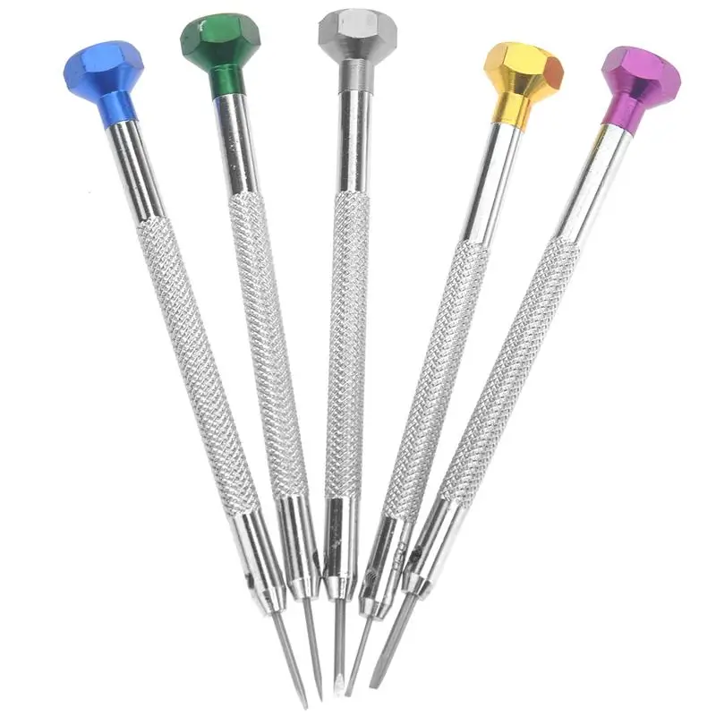 

5pcs 0.8-1.6mm Precision Flat Blade Slotted Screw Driver Screwdrivers Watchmaker Repair Tools