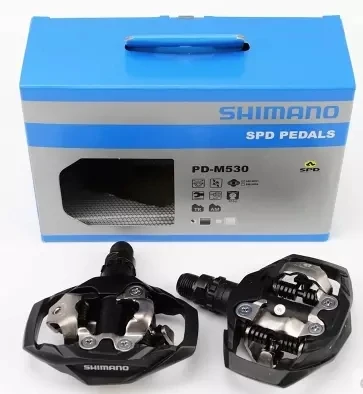 PD-M530 SPD MTB Trail MTB без клипса педали с шипами черный белый pedales bicicleta mtb