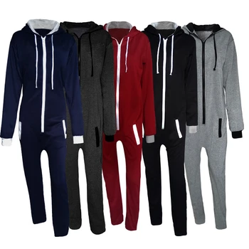 

New men's fashion brand hooded matching hoodie jumpsuit drop ship sell hot factory discount Holiday gifts clothes cotton coat