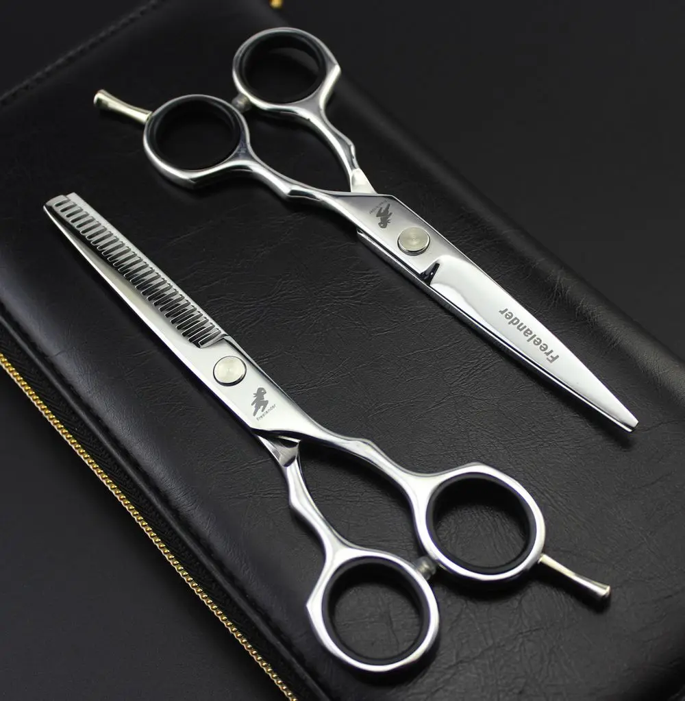 

Freelander Professional 5.5 inch Hair Scissors Set Thinning Barber Cutting Hair Shears Scissor Tools Hairdressing Scissors Makas