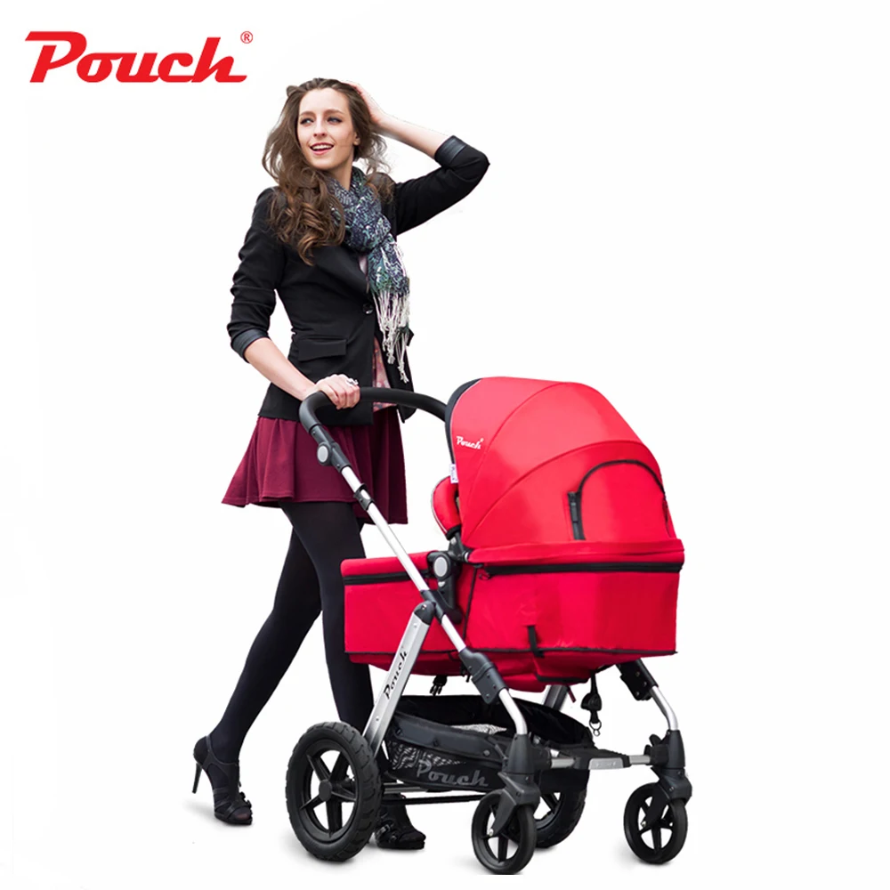 

Deluxe Edition Pouch High Landscape Baby Stroller Four-way Baby/Children  Folding Stroller Can Sit or Lie Multifunction Stroller