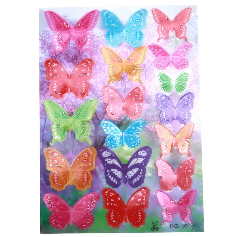 18 шт./лот 3D бабочки магниты на холодильник домашний Декор Декоративные животные холодильник наклейки для украшения комнаты DIY - Цвет: Color 3