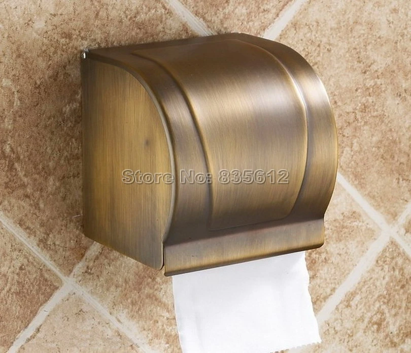 

Antique brass paper box roll holder toilet paper holder tissue box Bathroom Accessories Wall mounted Wba303
