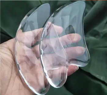 

2 pcs Transparent Acrylic Crystal Scrapping plate Massage Board face massage