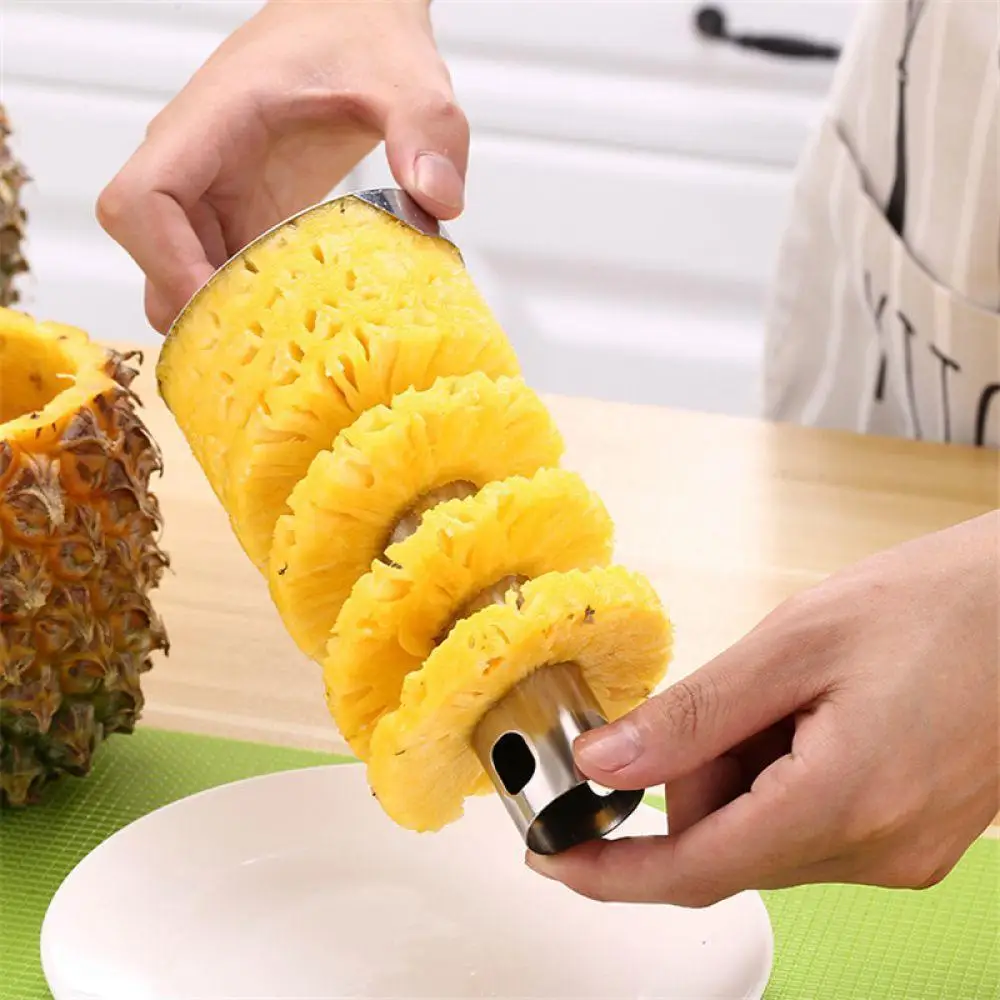 Stainless Steel Pineapple Peeler Cutter Slicer Corer Peel Core Tools Fruit Vegetable Knife Remover Blades Gadget Kitchen Tools Stainless Steel Pineapple Peeler Cutter Slicer Corer Peel Core Tools Fruit Vegetable Knife Remover Blades Gadget Kitchen Tools