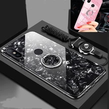 Чехол для Xiaomi redmi note 7 note 5 6 7pro с мягким ТПУ и закаленным стеклом с кожаными крышками