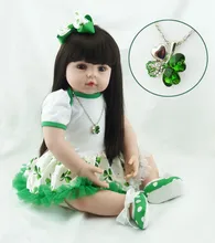 22″/55cm New Arrival Baby Born Doll Reborn High Grade Soft Vinyl Princess Girl Doll Toys for Children Gift Juguetes Brinquedos