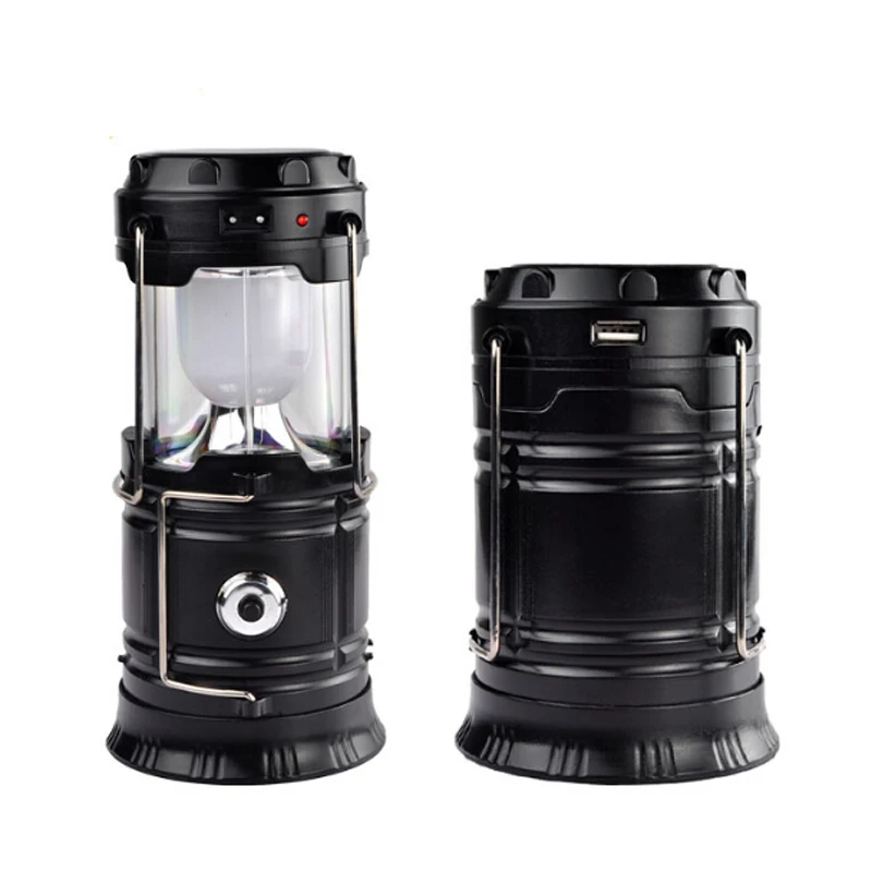 Multipurpose Ultralight Solar Camping Lamp with Solar/DC Charging