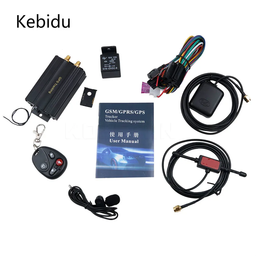 Смарт трекер Kebidu автомобильная система с GPS GSM GPRS автомобильный локатор TK103B